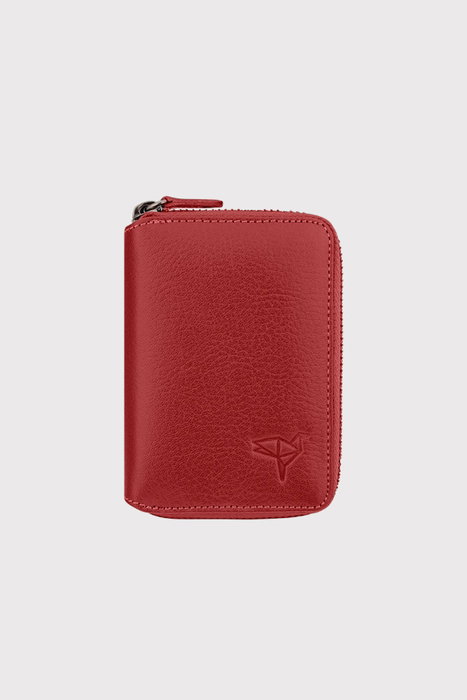 Zoozie Bags Tarjetero de Piel Rosa Empolvado | 8 x 2 x 11.5 cm